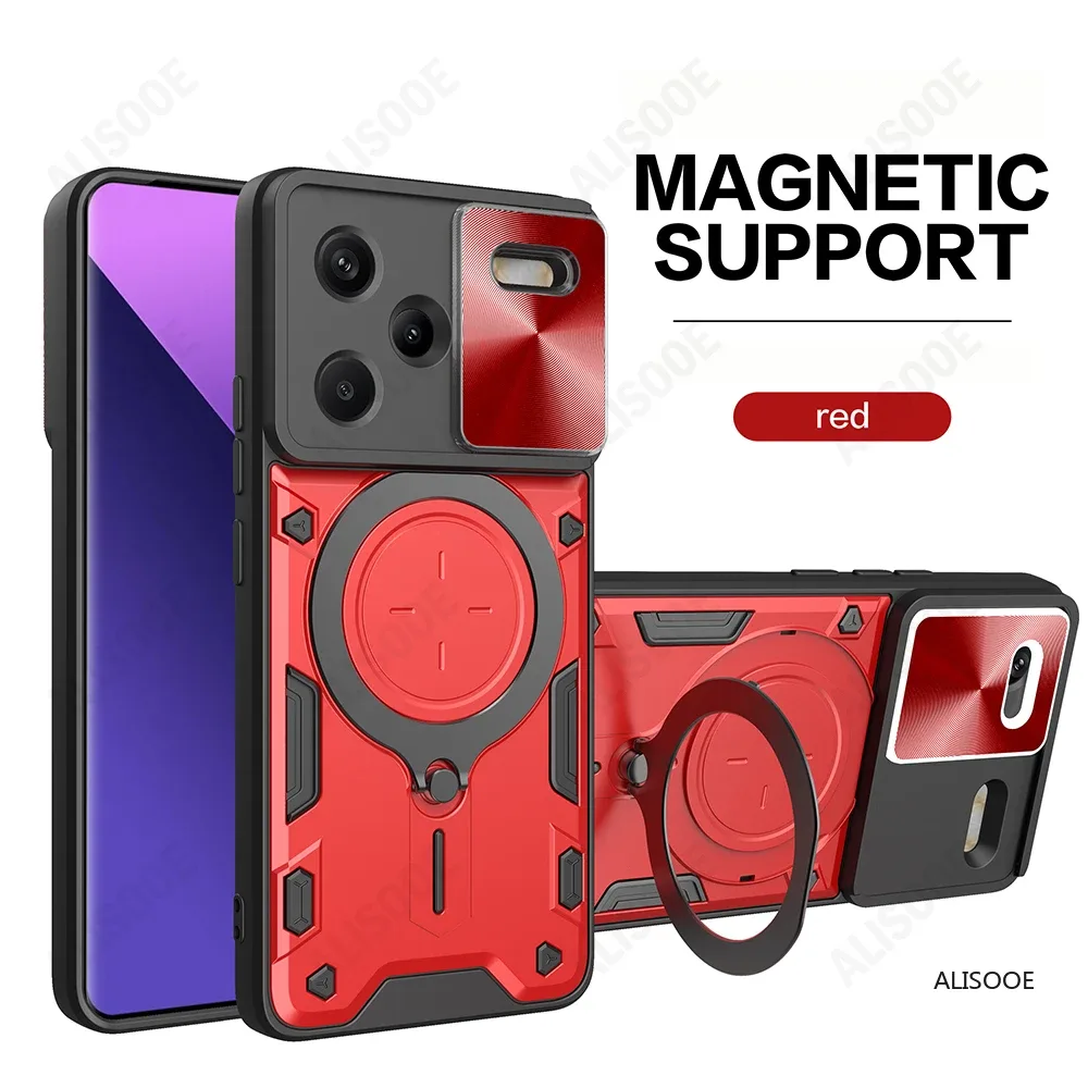 Coque de Protection avec Cache Caméra Coulissant et Anneau Support pour Xiaomi Redmi Note 13 / 13 Pro / 13 Pro Plus 5G slide 12