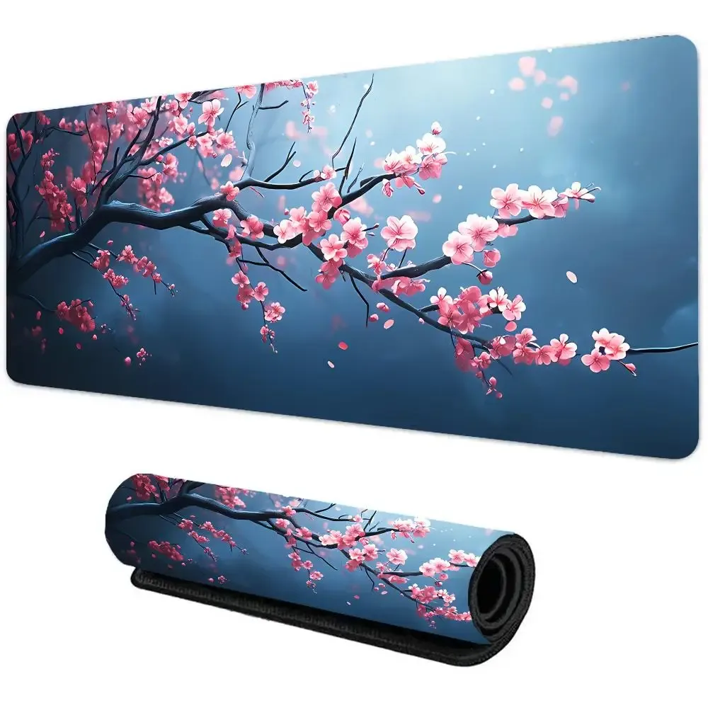 Grand tapis de souris style japonais - Fleurs de cerisier - Image 6
