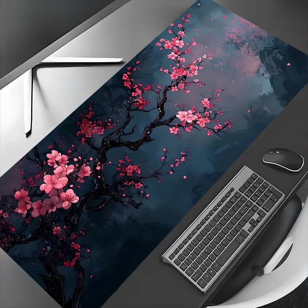 Grand tapis de souris style japonais - Fleurs de cerisier slide 10