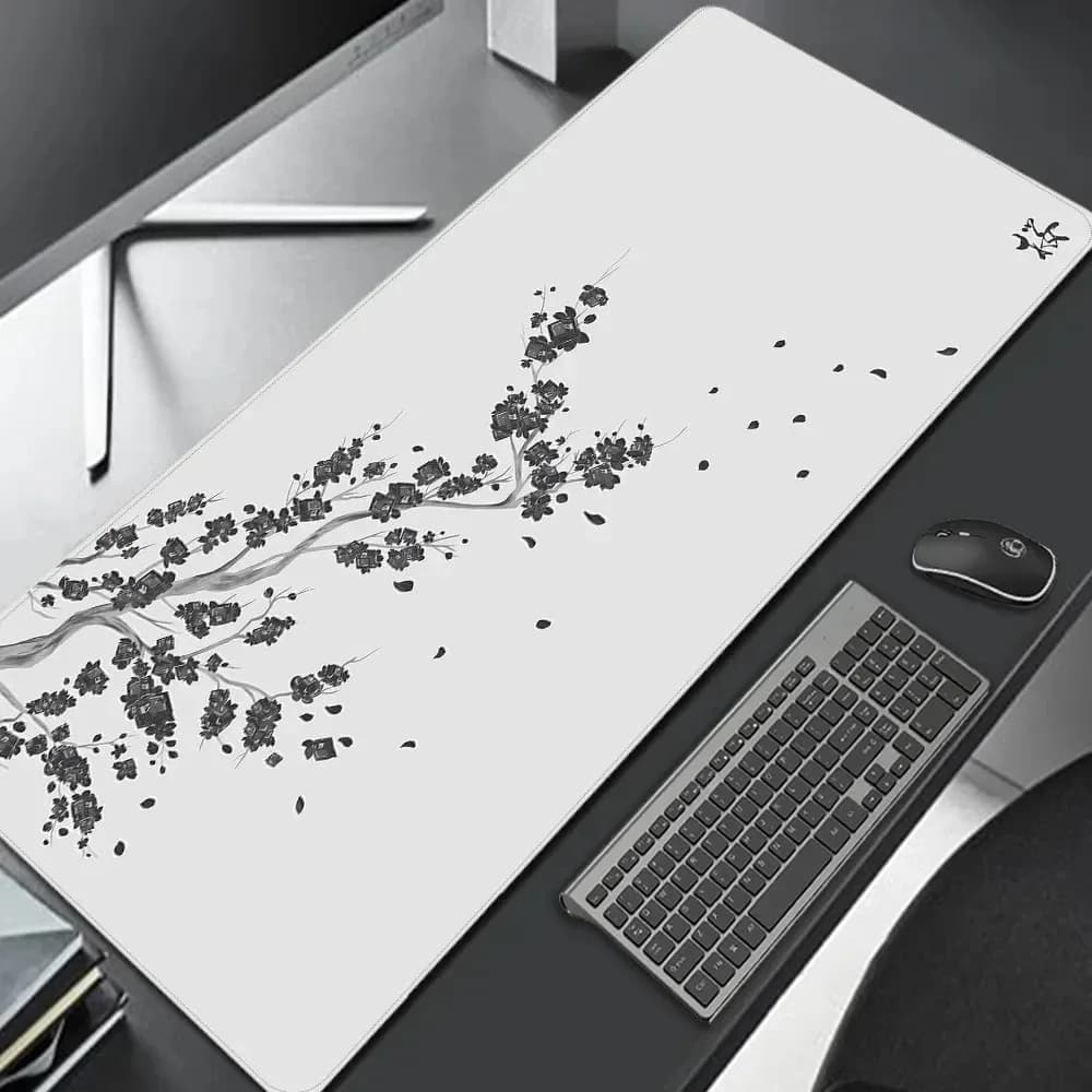 Grand tapis de souris style japonais - Fleurs de cerisier slide 12