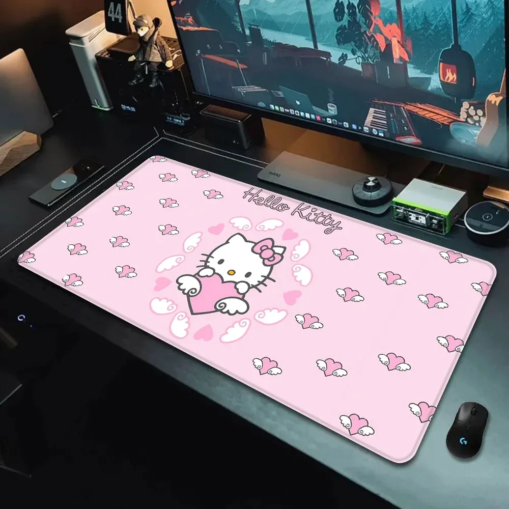 Tapis de souris Gaming Hello Kitty Rose XXL (90 x 40 cm) - Bords cousus et antidérapant slide 14