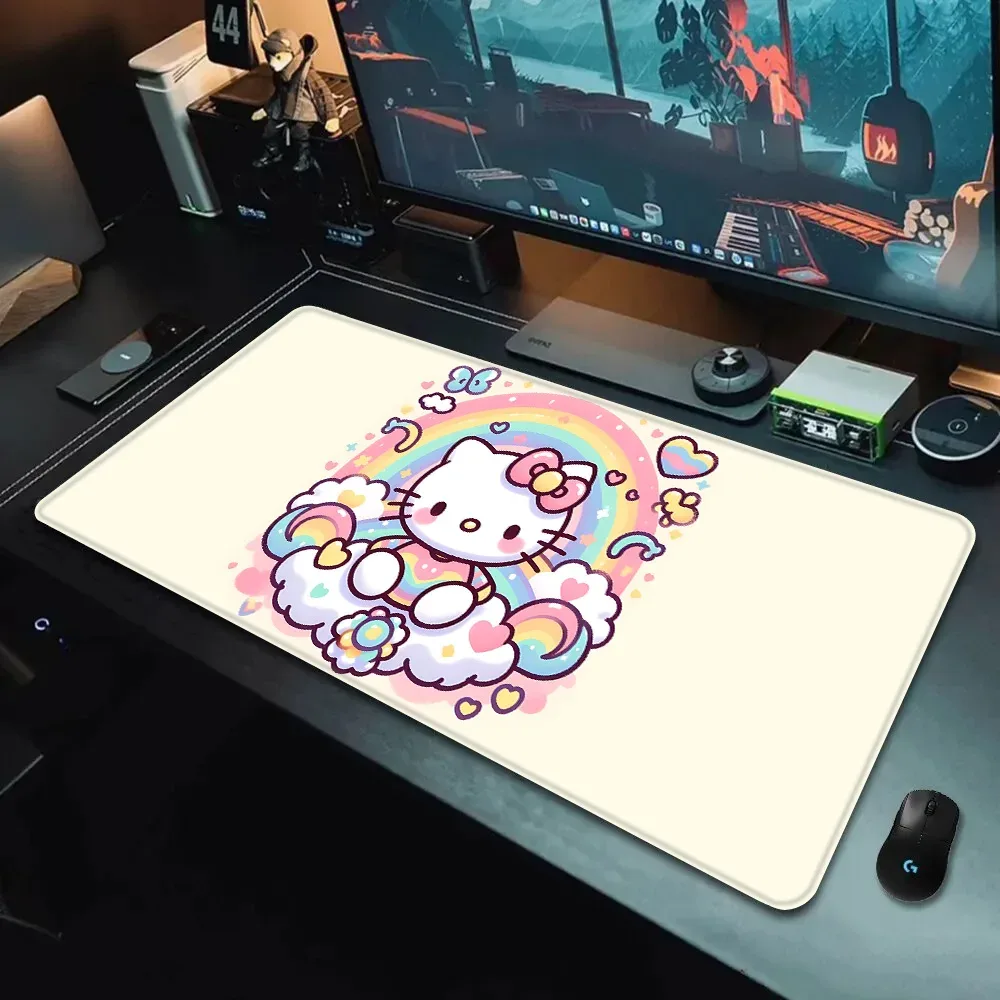 Tapis de souris Gaming Hello Kitty Rose XXL (90 x 40 cm) - Bords cousus et antidérapant slide 13
