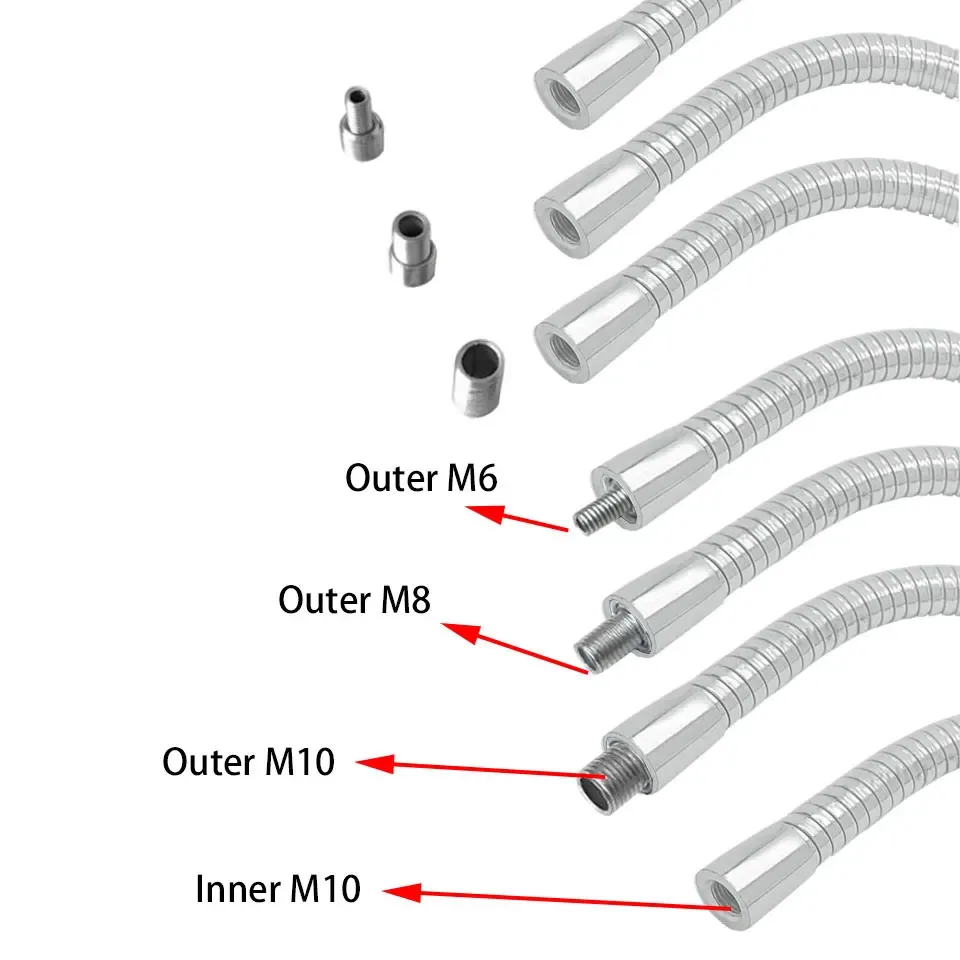 Lampe LED flexible pour machine-outil avec col de cygne en métal (Ø 6 mm / 8 mm) slide 4