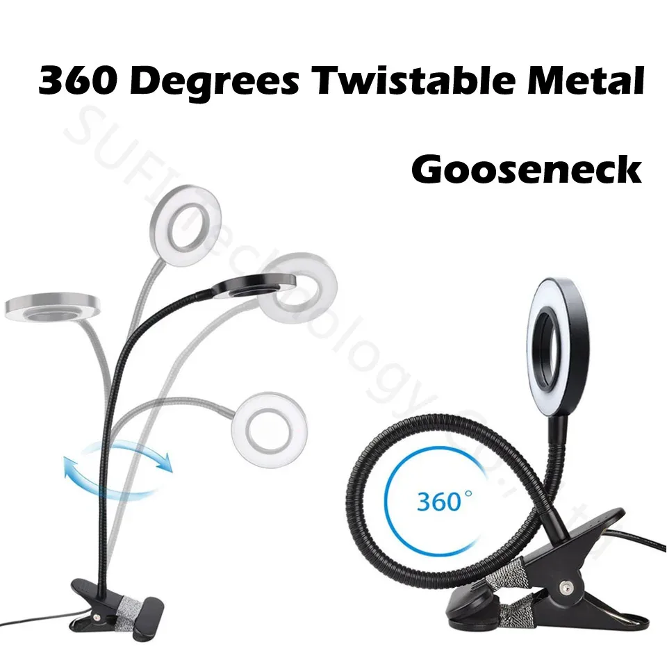 Lampe LED flexible pour machine-outil avec col de cygne en métal (Ø 6 mm / 8 mm) slide 6