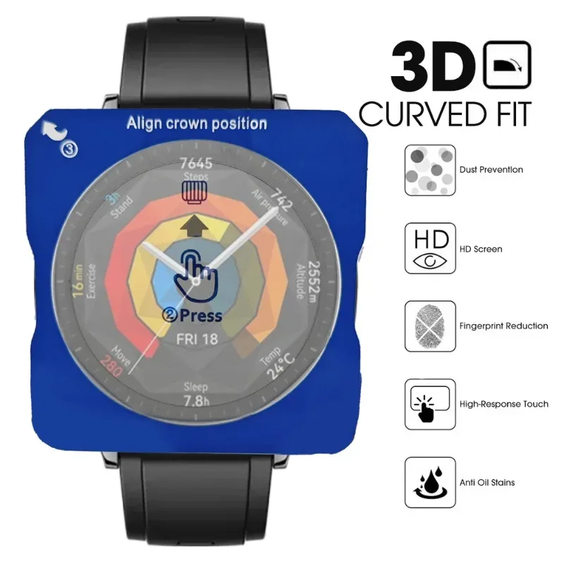 Protection d'écran en verre trempé pour Huawei Watch GT 5 (46mm/41mm) avec kit d'installation facile slide 6