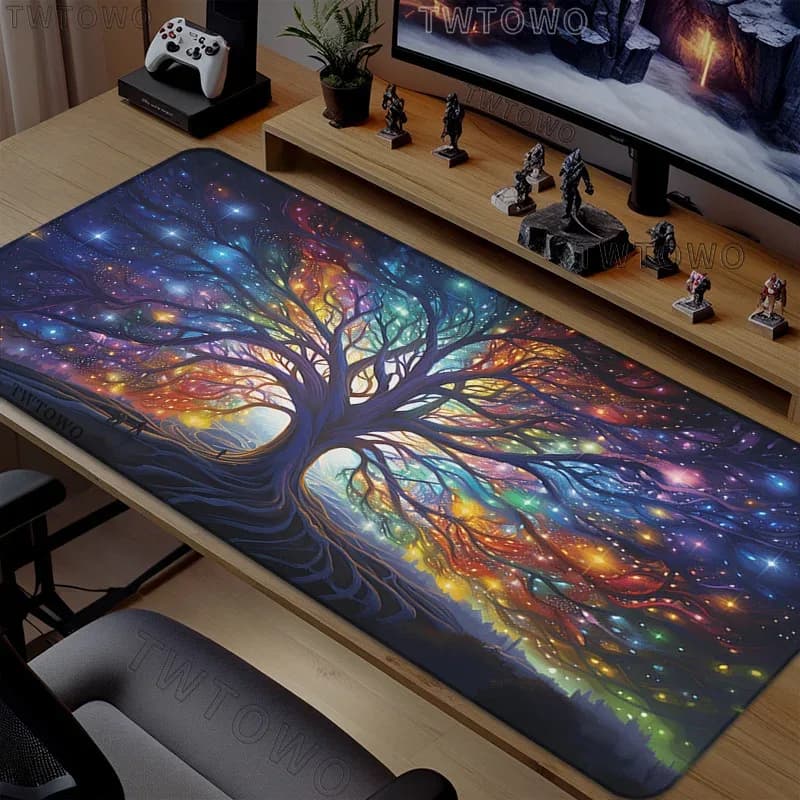 Tapis de souris XXL Arbre de Vie - Impression HD en caoutchouc naturel - Image 1