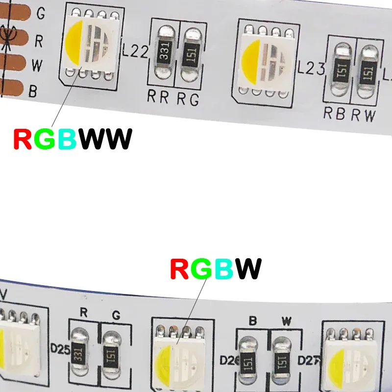 Ruban LED Flexible 5m RGBW / RGBWW - SMD 5050 - Haute Luminosité - Image 2