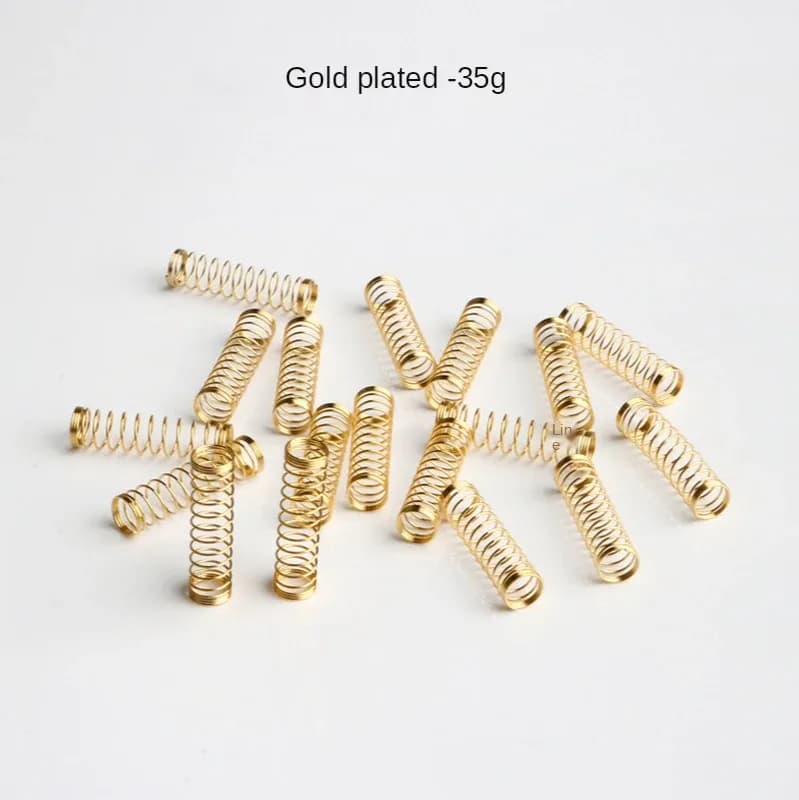 Ressorts de switches plaqués or pour clavier mécanique - Compatible Cherry MX slide 9