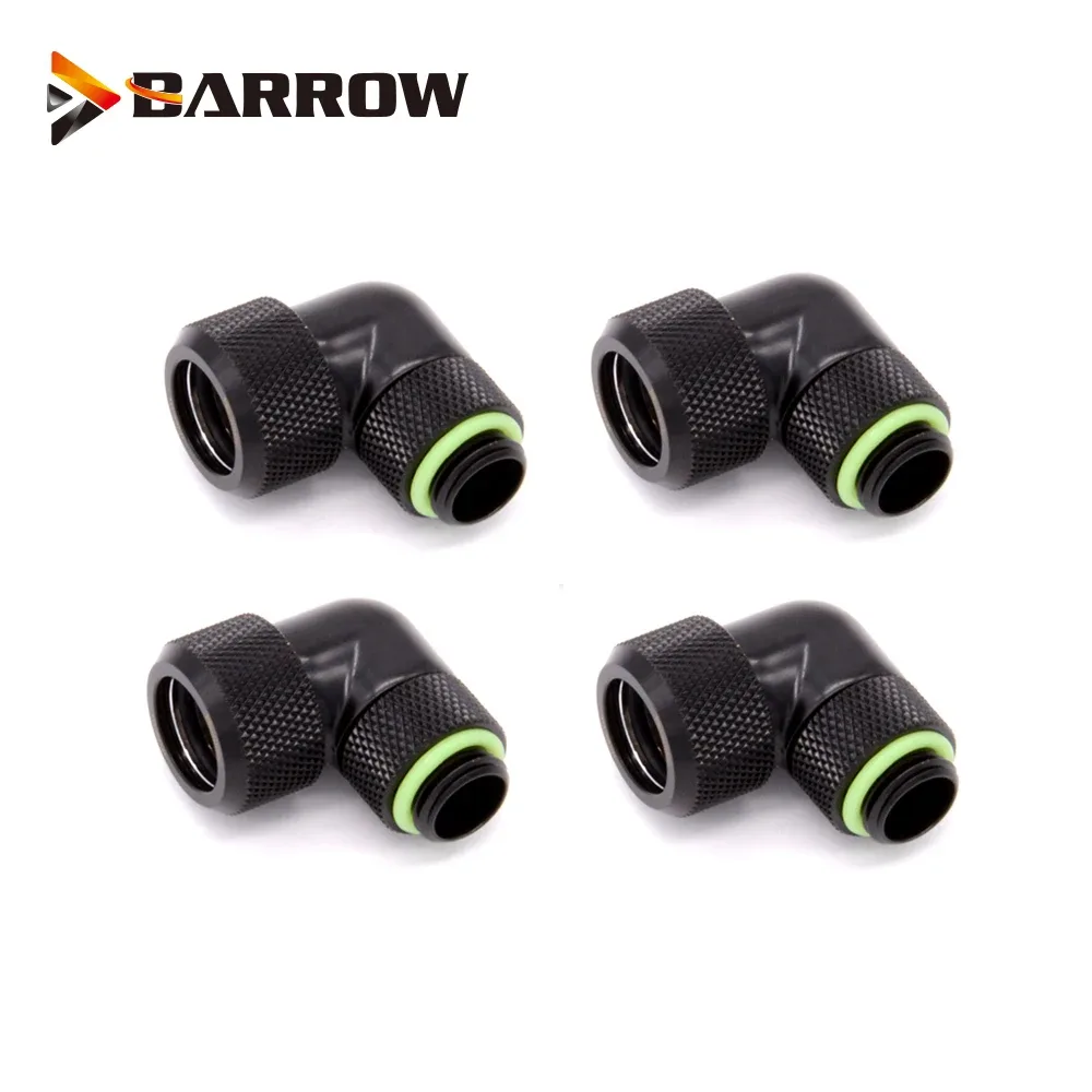 Barrow Raccord à compression 90° pour tubes rigides 12/14/16mm - Lot de 4 pièces