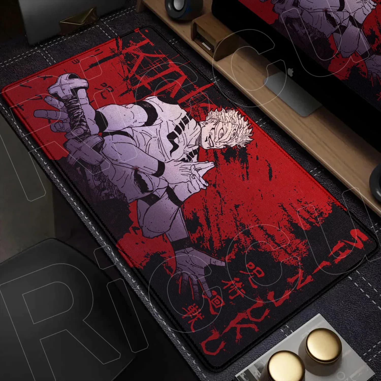 Tapis de souris XXL Jujutsu Kaisen - Gojo Satoru - 60x30 cm - Noir slide 24