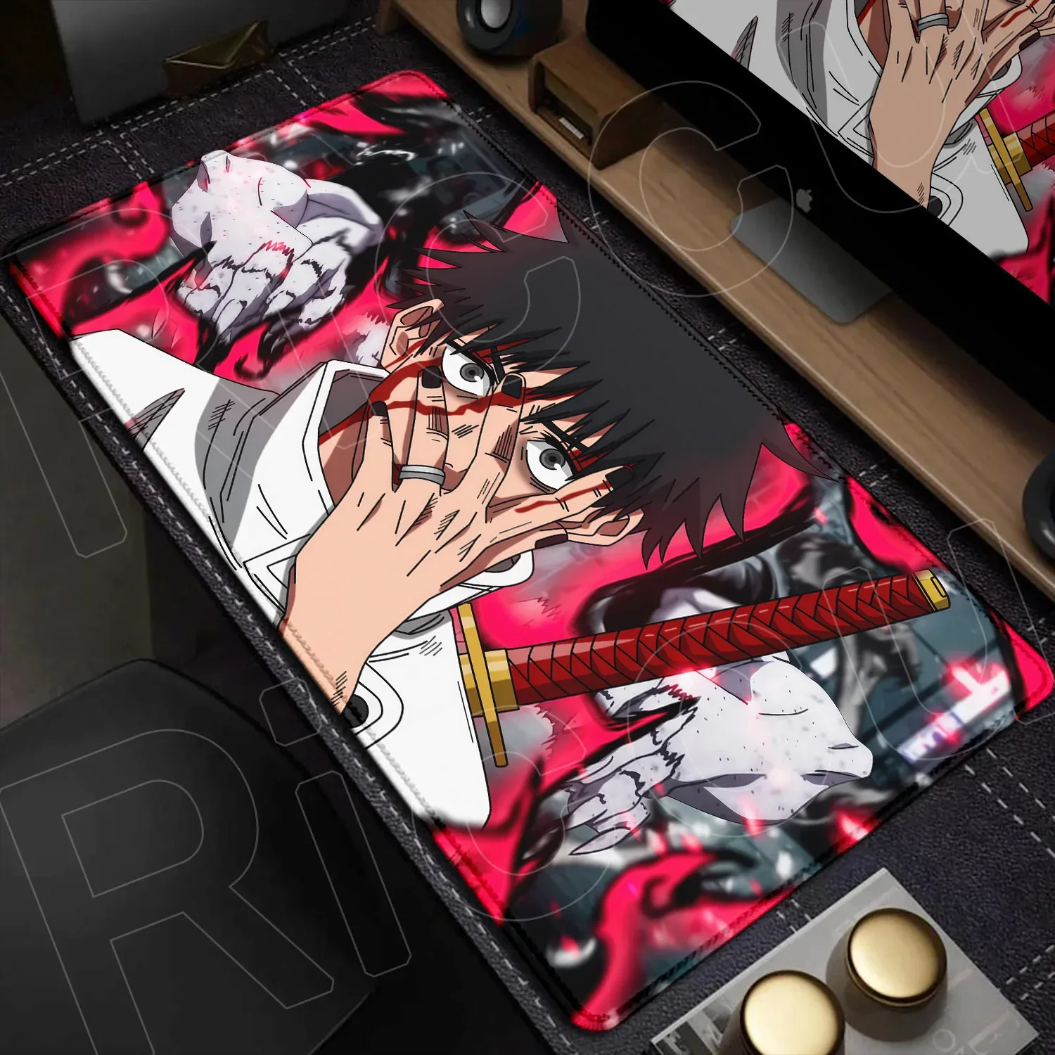 Tapis de souris XXL Jujutsu Kaisen - Gojo Satoru - 60x30 cm - Noir slide 16