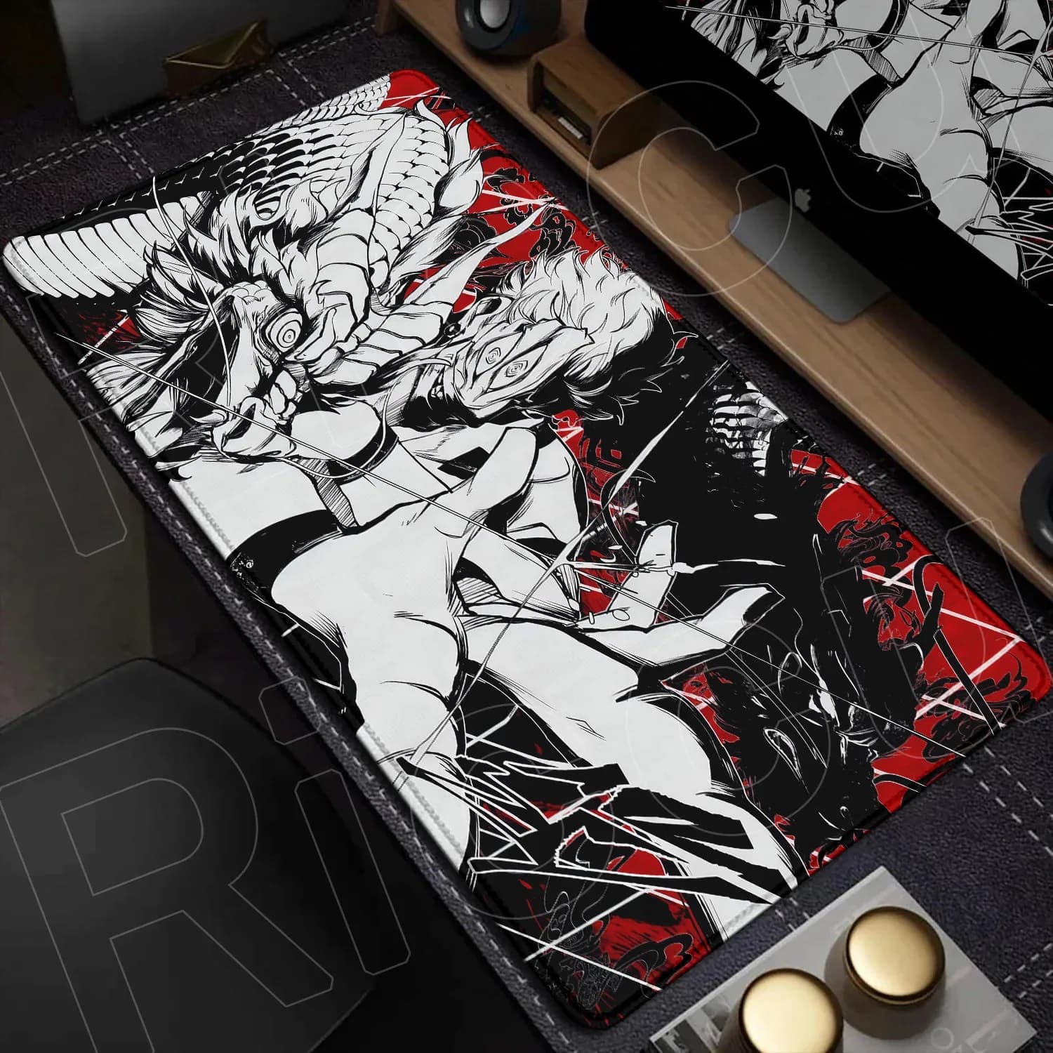 Tapis de souris XXL Jujutsu Kaisen - Gojo Satoru - 60x30 cm - Noir slide 13