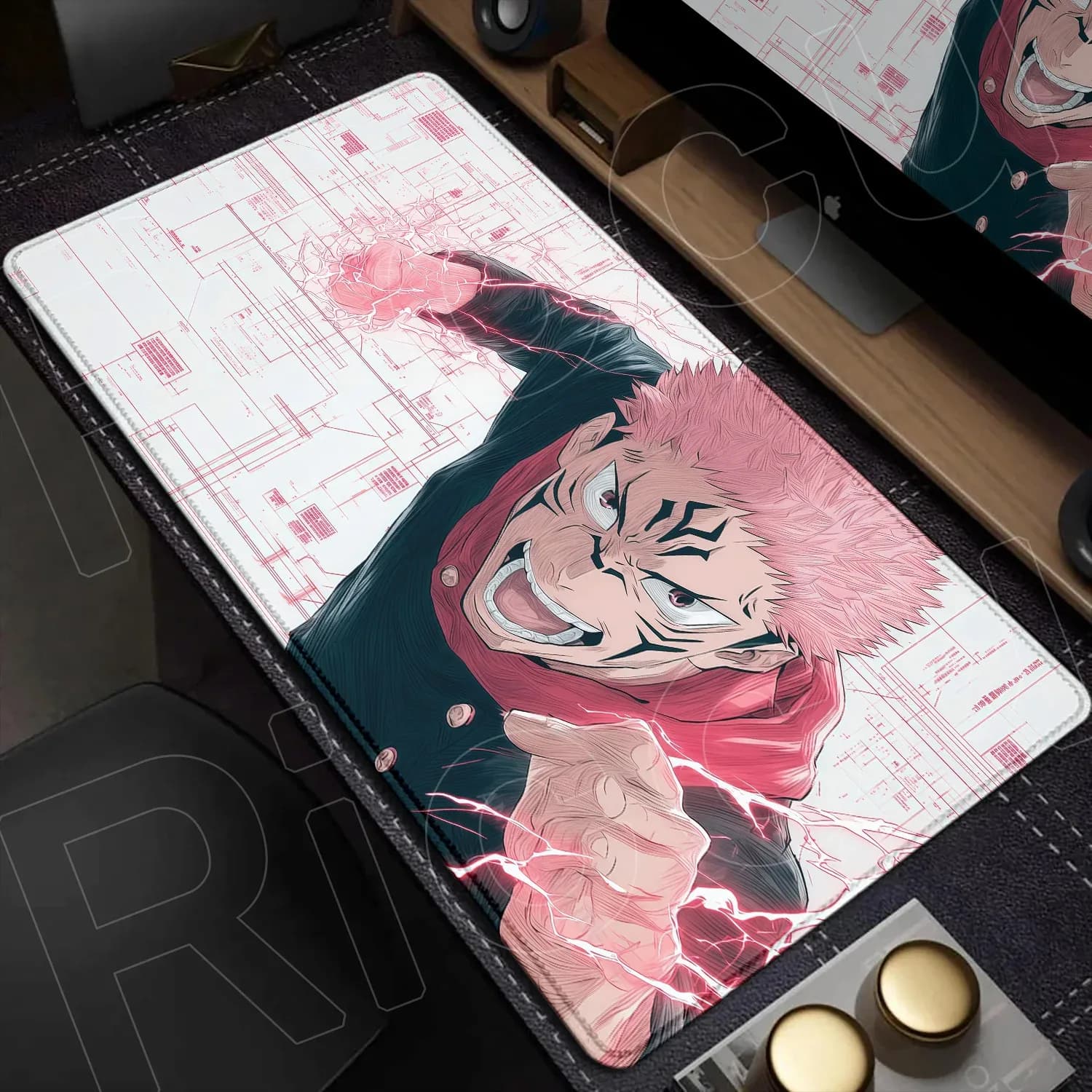 Tapis de souris XXL Jujutsu Kaisen - Gojo Satoru - 60x30 cm - Noir slide 8