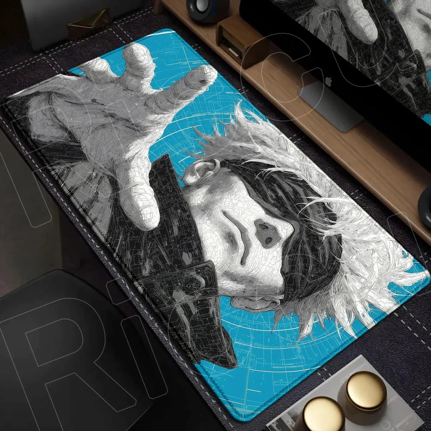 Tapis de souris XXL Jujutsu Kaisen - Gojo Satoru - 60x30 cm - Noir slide 7