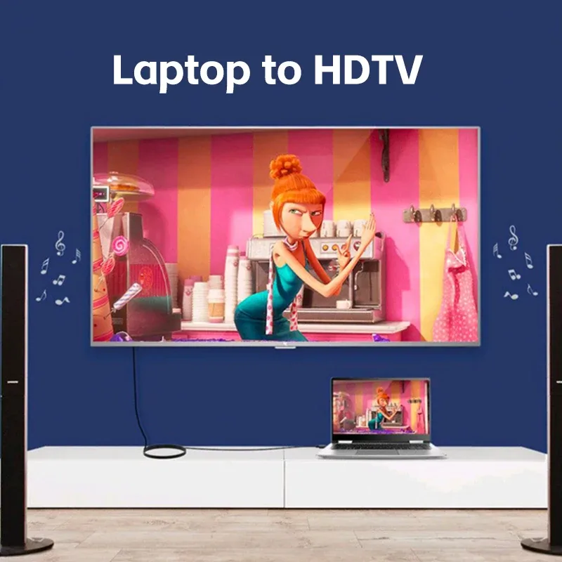 Câble DisplayPort vers HDMI 4K (1,8 m) - Connecteurs Plaqué Or - Image 5