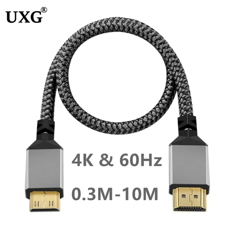 Câble adaptateur Mini HDMI vers HDMI 4K 60Hz Haute vitesse - Image 1