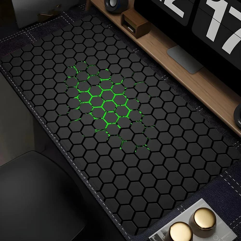Tapis de bureau XXL design géométrique pour clavier et souris slide 13