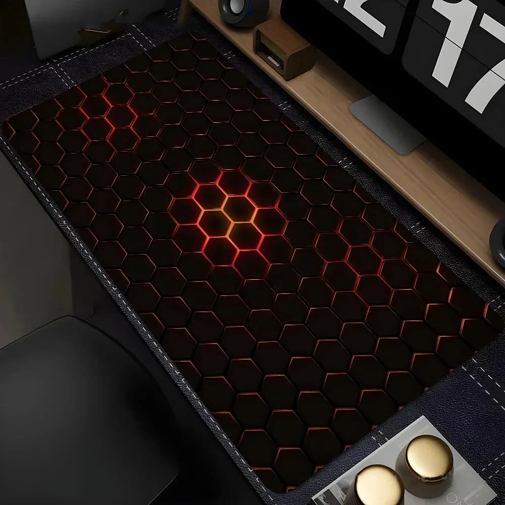 Tapis de bureau XXL design géométrique pour clavier et souris slide 11
