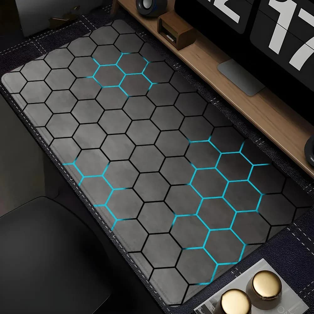 Tapis de bureau XXL design géométrique pour clavier et souris slide 9