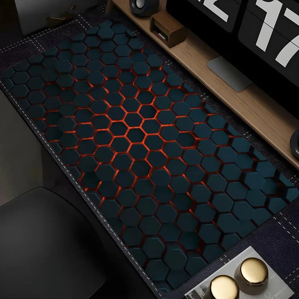 Tapis de bureau XXL design géométrique pour clavier et souris slide 10