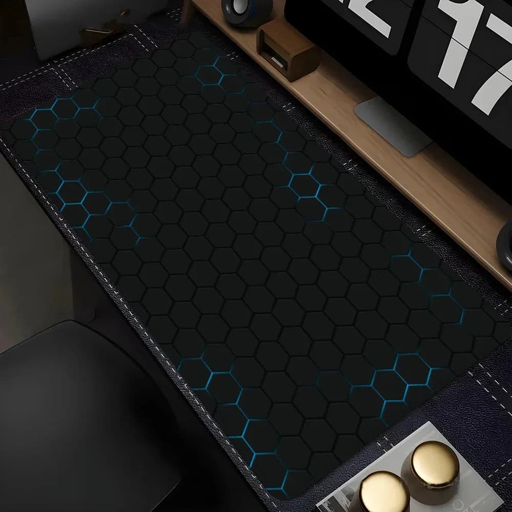 Tapis de bureau XXL design géométrique pour clavier et souris slide 7