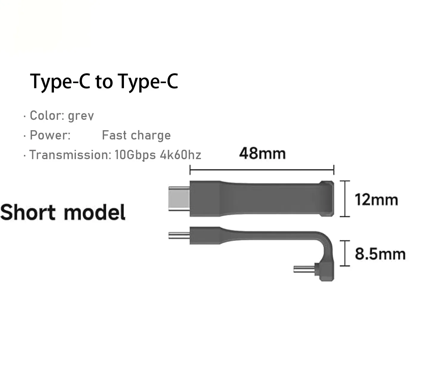 Câble USB4 Court Hagibis (Connecteur en U) - 240W, Vidéo 8K/4K 60Hz slide 5
