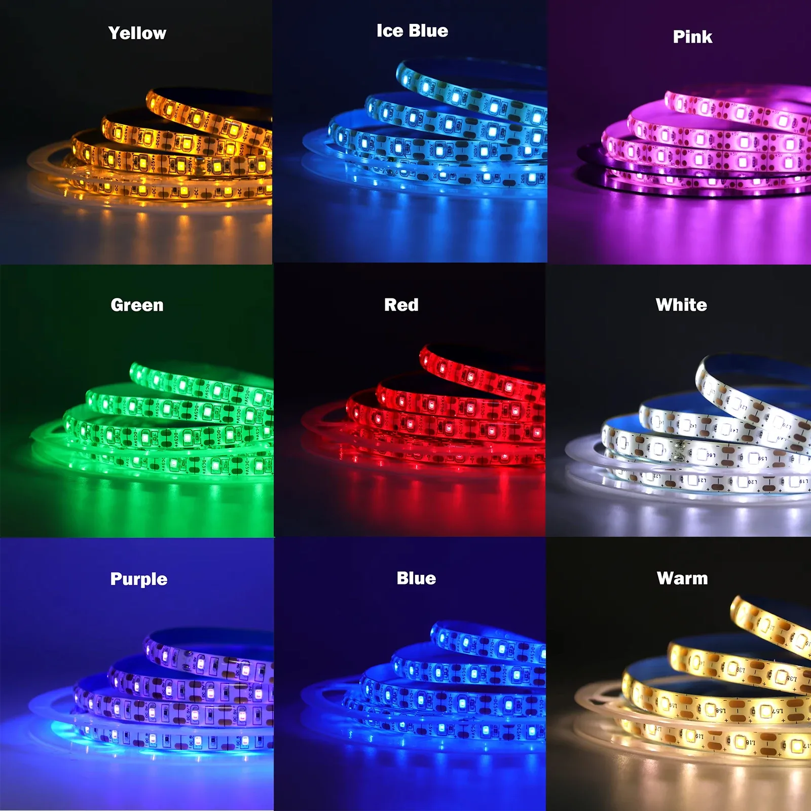 Ruban LED à Piles 3AA, SMD 2835, 60 LED/m, IP21/IP65, 1m à 5m - Image 3