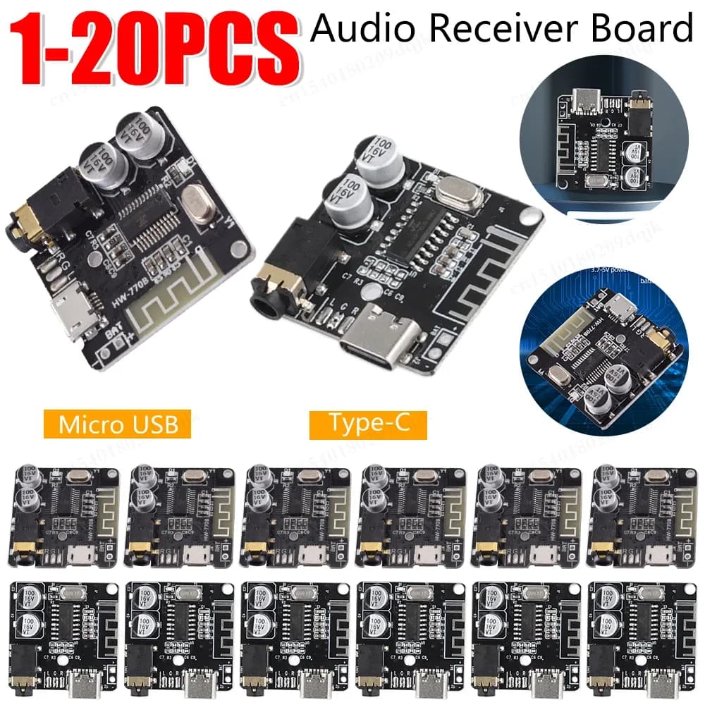 Module Récepteur Audio Bluetooth MP3 VHM-314, Décodeur sans perte, 3,7-5V, Jack 3,5mm