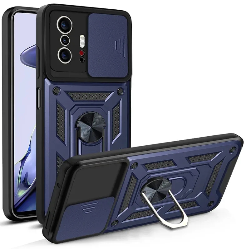 Coque Antichoc avec Cache-Caméra Coulissant et Support Magnétique pour Xiaomi Mi 11T / 11T Pro / 11 Lite / 12 Lite slide 6