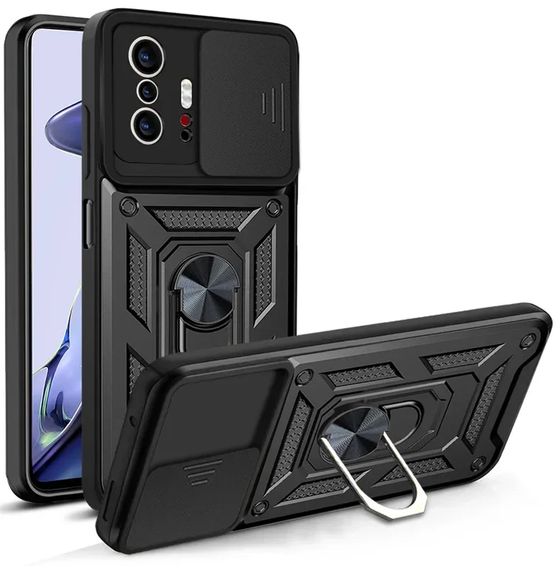 Coque Antichoc avec Cache-Caméra Coulissant et Support Magnétique pour Xiaomi Mi 11T / 11T Pro / 11 Lite / 12 Lite slide 7