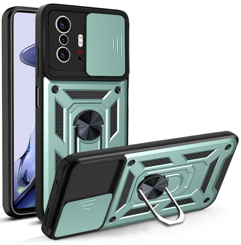 Coque Antichoc avec Cache-Caméra Coulissant et Support Magnétique pour Xiaomi Mi 11T / 11T Pro / 11 Lite / 12 Lite slide 10