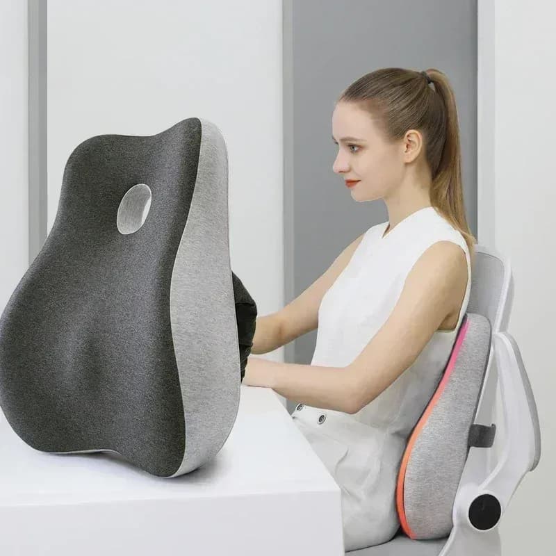 Coussin de soutien lombaire et coccyx en mousse à mémoire de forme