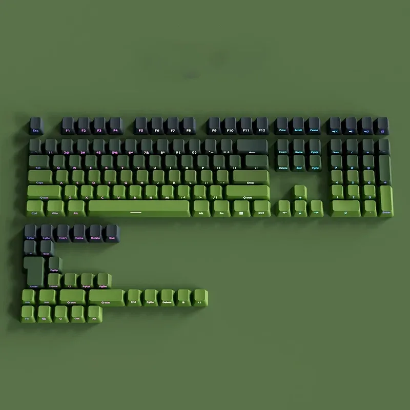 Set de Keycaps PBT Double Shot pour Clavier Mécanique - Profil OEM - Noir et Gris - Lettrage Latéral Rétroéclairé slide 13