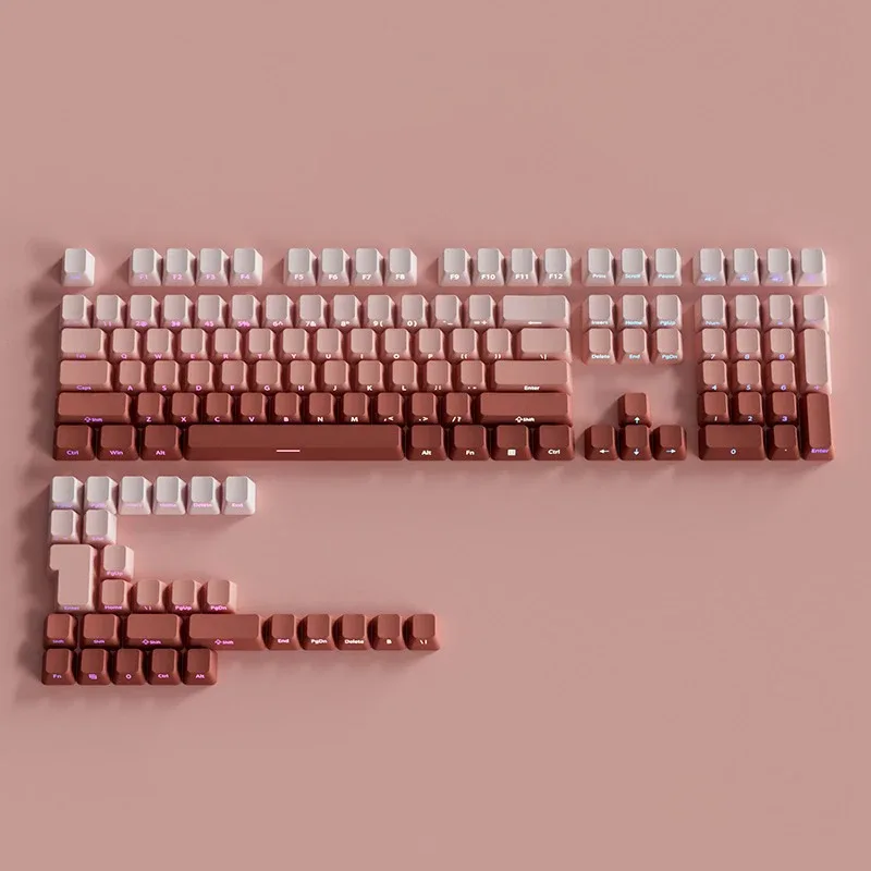 Set de Keycaps PBT Double Shot pour Clavier Mécanique - Profil OEM - Noir et Gris - Lettrage Latéral Rétroéclairé slide 11