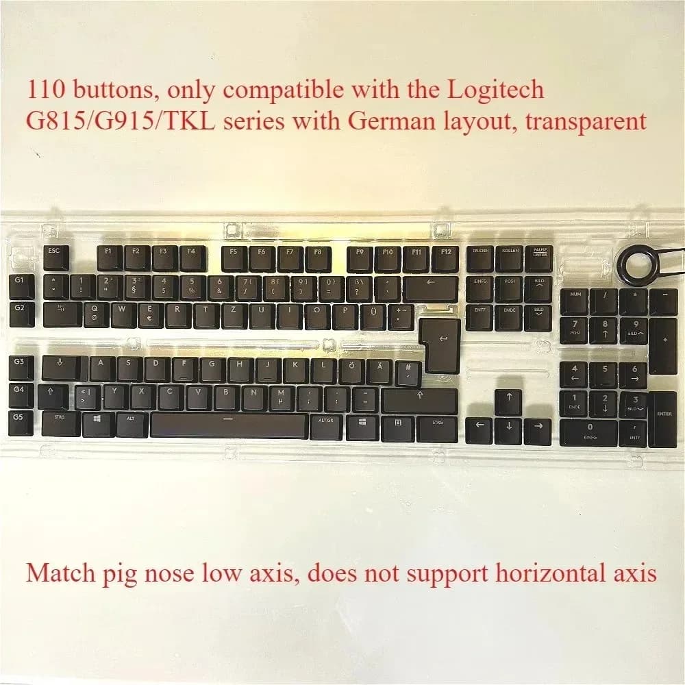 Touches de rechange en ABS transparent pour Logitech G815, G913, G915 et TKL (Dispositions US, UK, DE ISO) slide 10