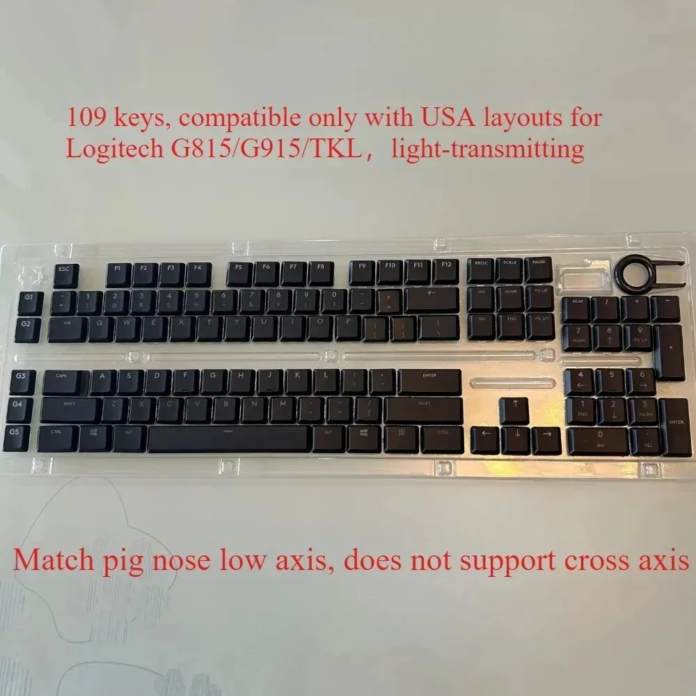 Touches de rechange en ABS transparent pour Logitech G815, G913, G915 et TKL (Dispositions US, UK, DE ISO) slide 11