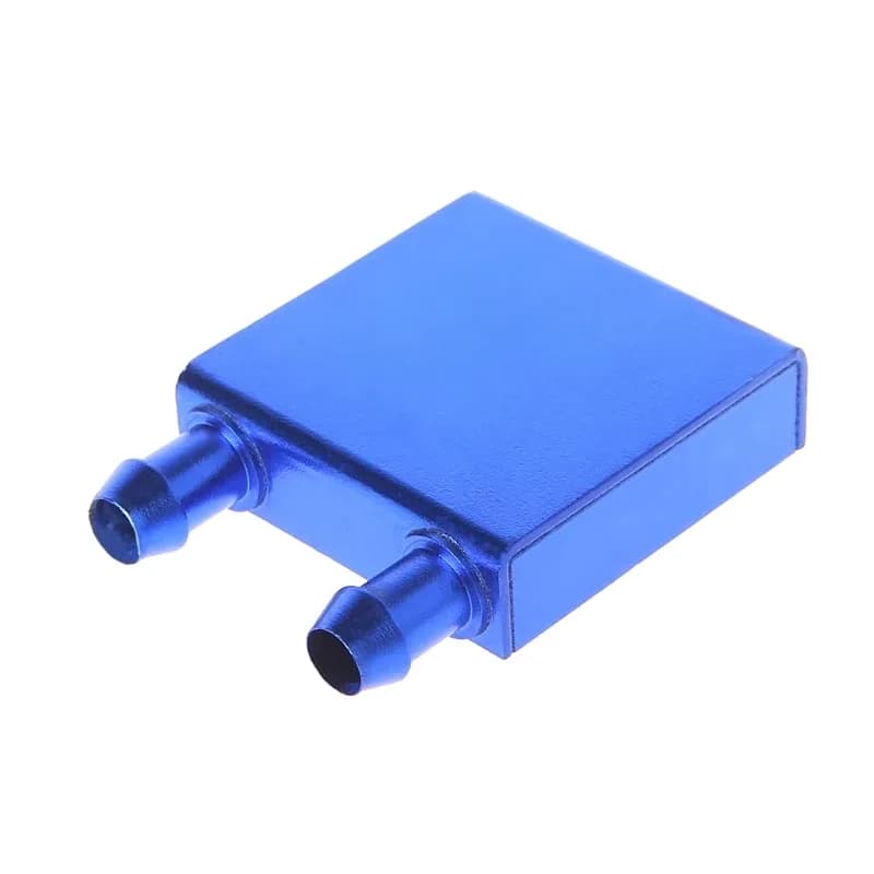 Bloc de refroidissement liquide en aluminium pour PC - Bleu - Image 3