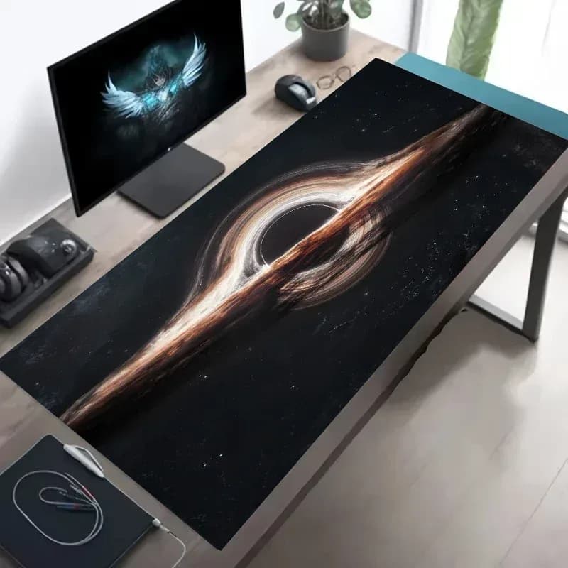 Tapis de souris XXL - Design Trou Noir Cosmique - 900 x 400 mm