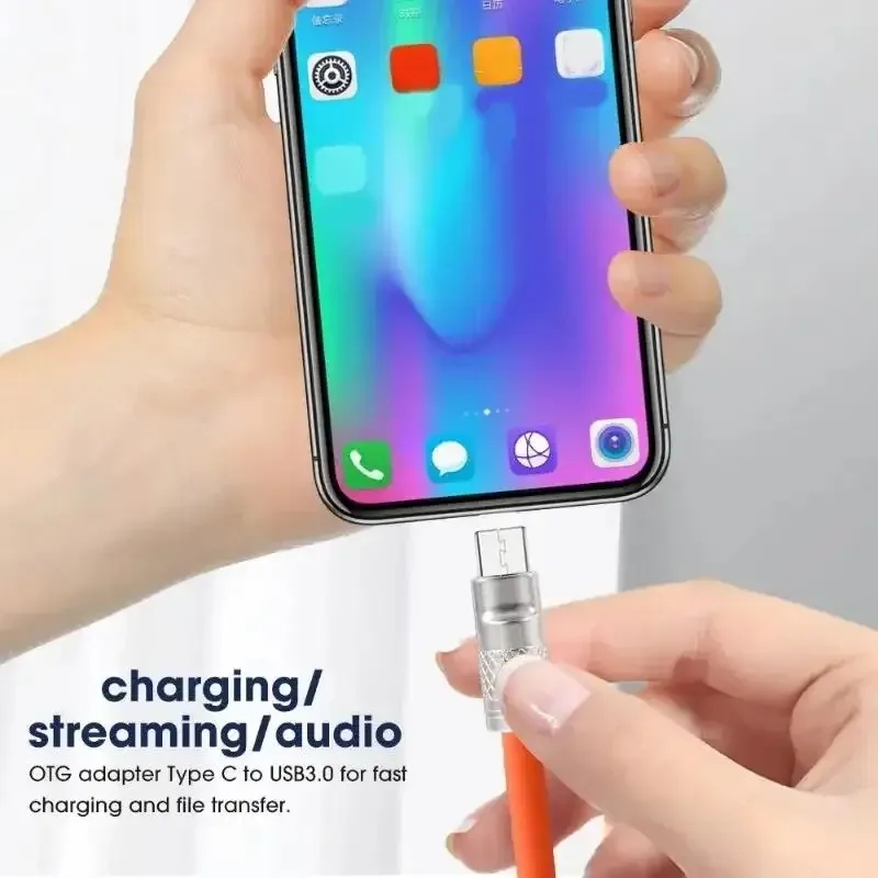 Câble de charge USB-C en silicone liquide - 120W 6A slide 3
