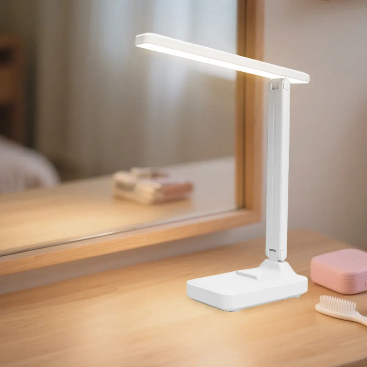Lampe de bureau LED tactile pliable avec protection oculaire et intensité réglable - Image 4