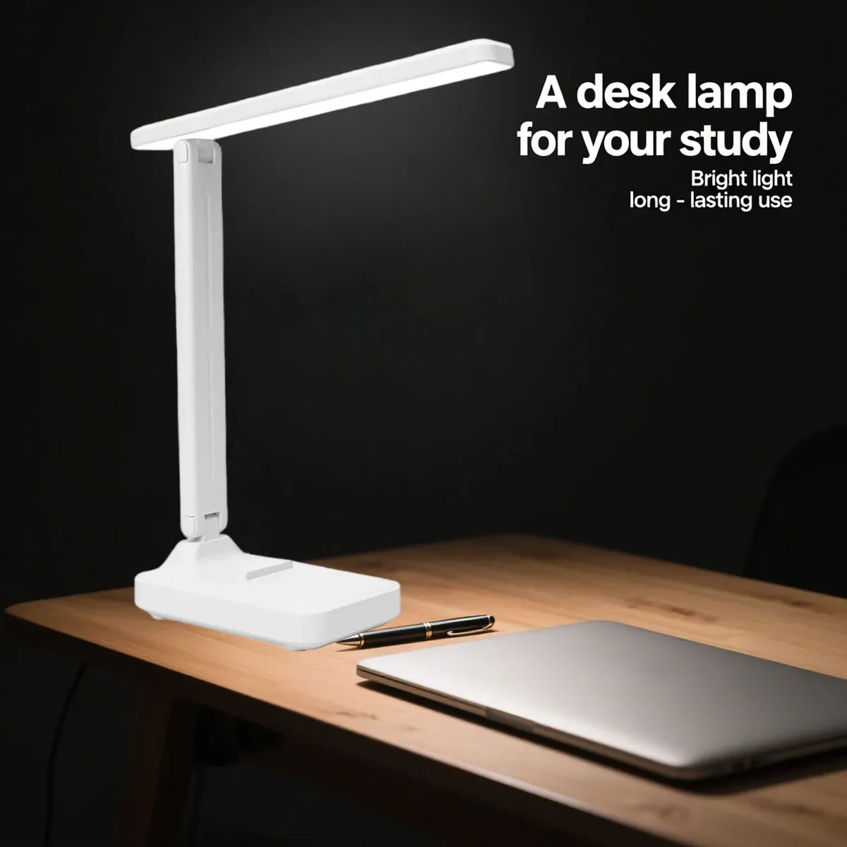 Lampe de bureau LED tactile pliable avec protection oculaire et intensité réglable - Image 2