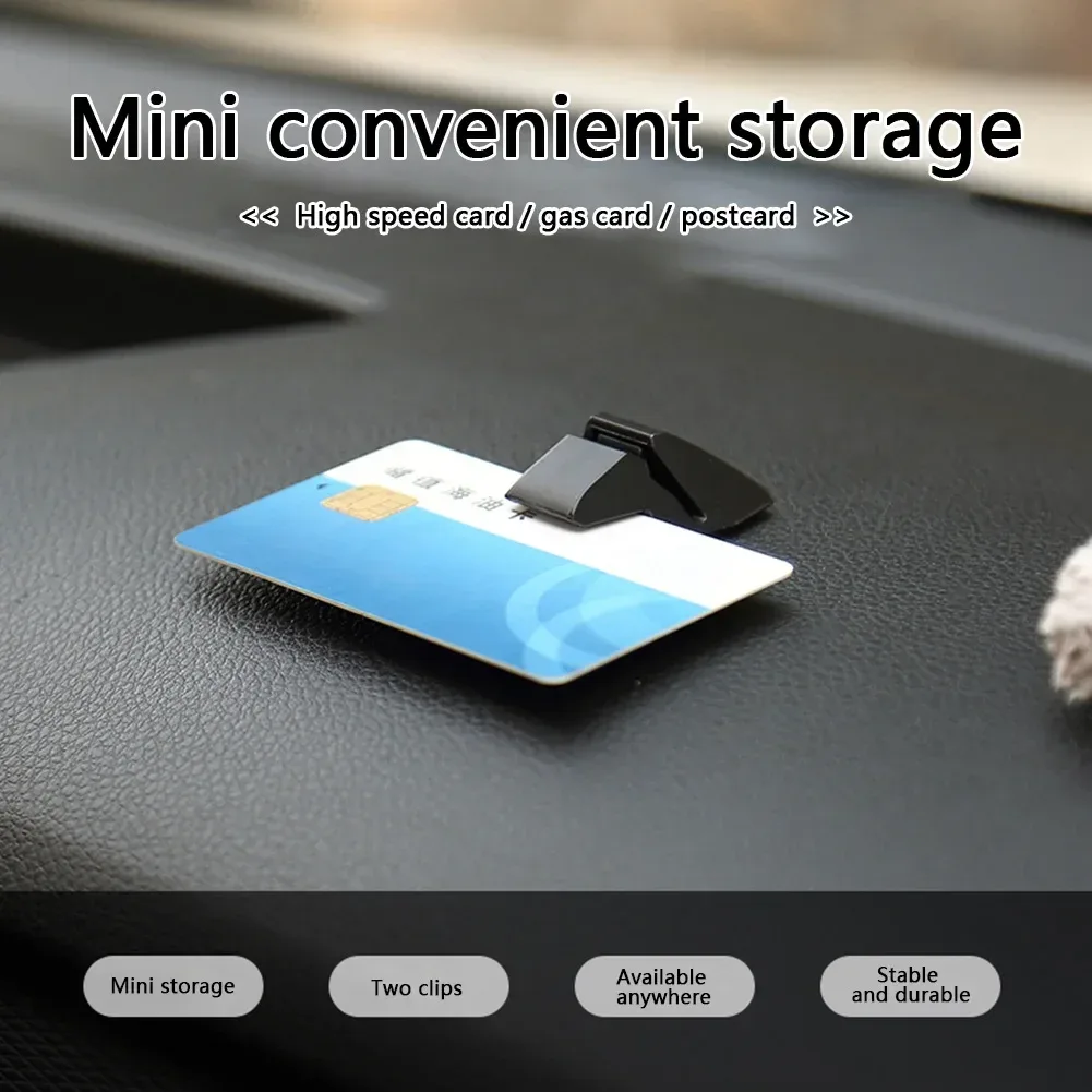 Porte-carte et clip de rangement multifonction pour voiture slide 2