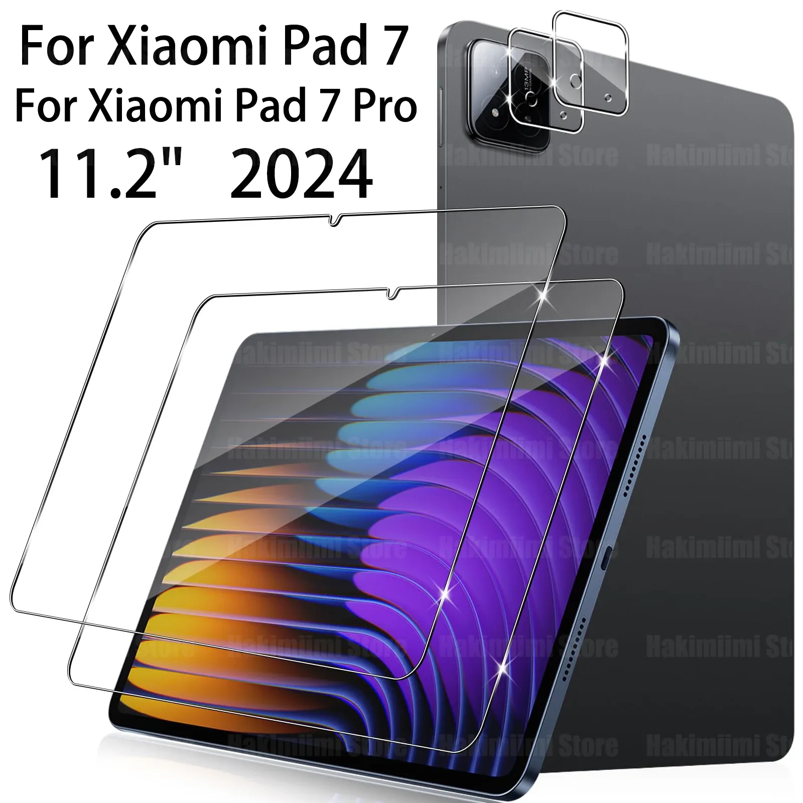 Protection écran en verre trempé et caméra pour Xiaomi Pad 7 / 7 Pro (11,2 pouces) 2024 - Image 1