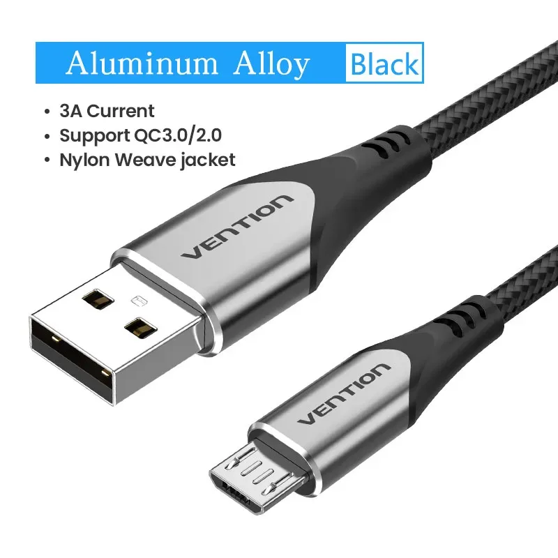 Vention - Câble Micro USB / USB-C 3A en nylon tressé - Charge rapide et transfert de données slide 7