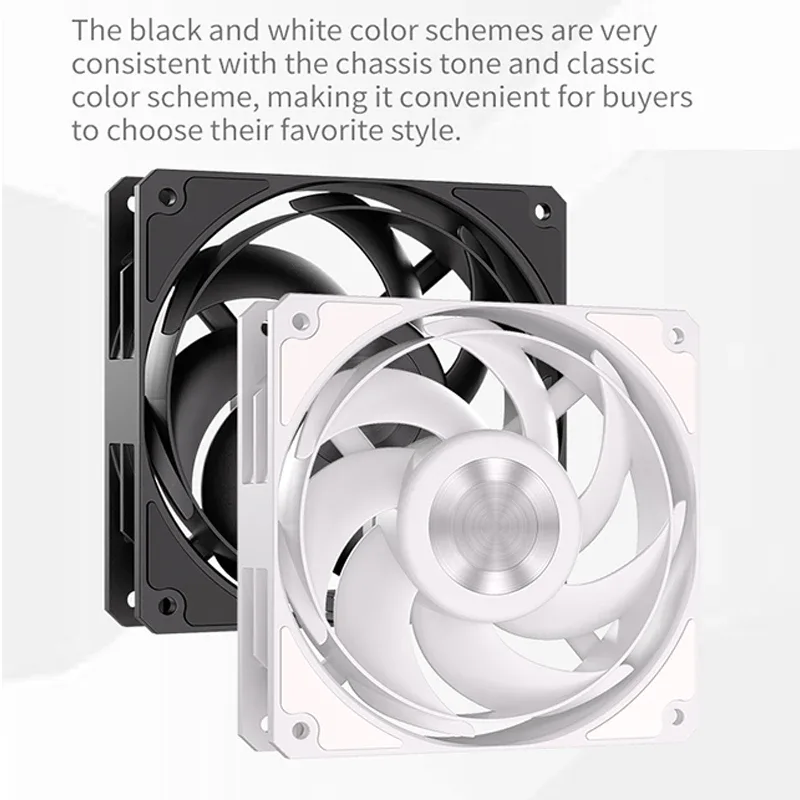 Ventilateur de boîtier PC TEUCER B12 120mm - 3000 tr/min, PWM 4 broches, Haute performance - Image 4