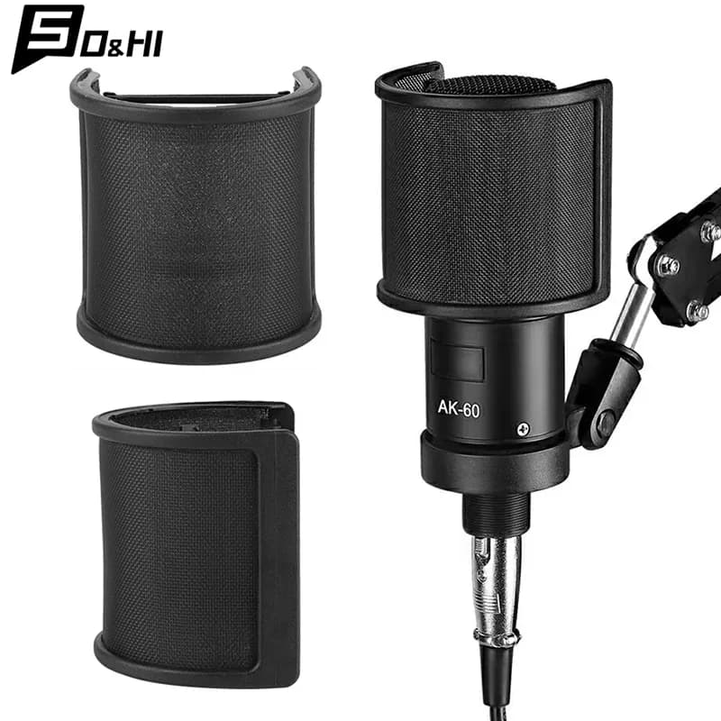 Filtre anti-pop universel en métal pour microphone de studio
