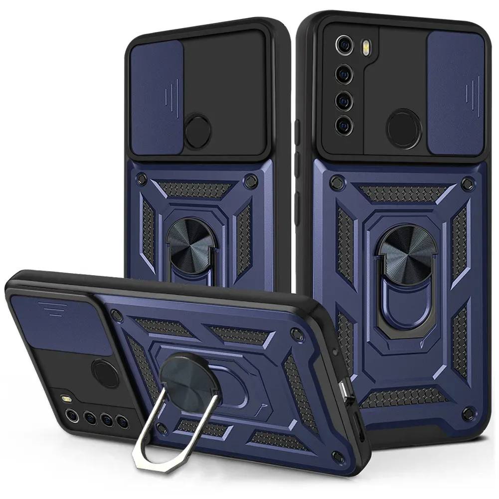 Coque Antichoc pour Xiaomi Redmi Note 8 (2021) avec Protection Caméra et Anneau Support Magnétique - Image 3