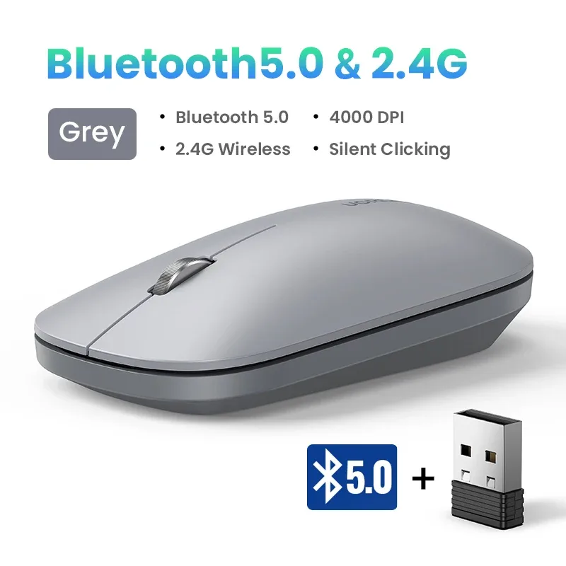 UGREEN Souris Sans Fil Bluetooth et 2,4 GHz, Silencieuse, 4000 DPI slide 9