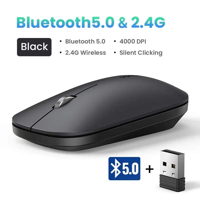 UGREEN Souris Sans Fil Bluetooth et 2,4 GHz, Silencieuse, 4000 DPI slide 8