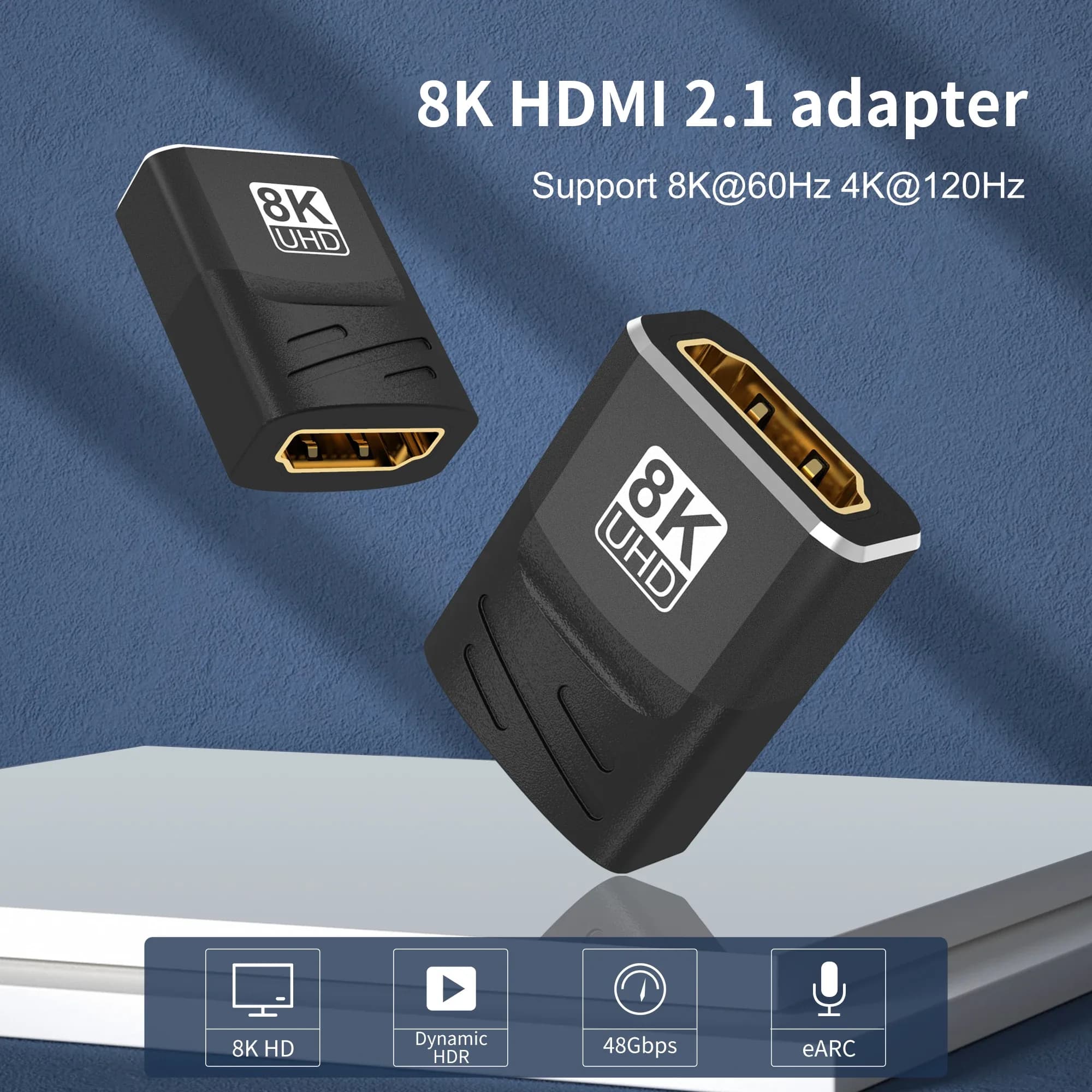 Adaptateur HDMI coudé (90° et 270°) mâle vers femelle - Image 4
